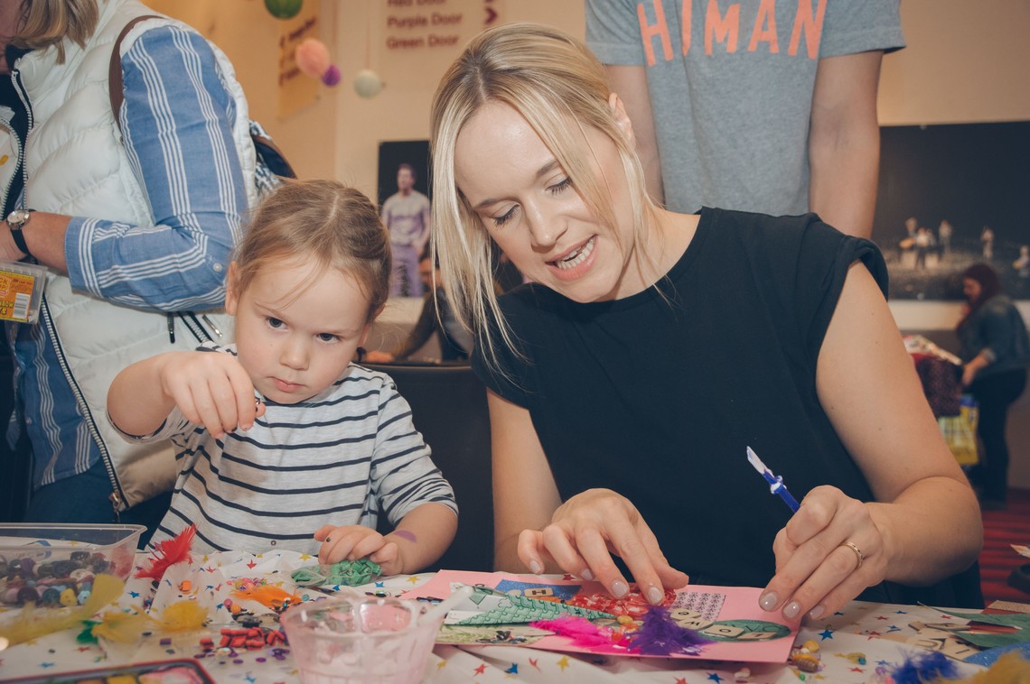 Members of the public taking part in crafts during Fun Palaces 2018